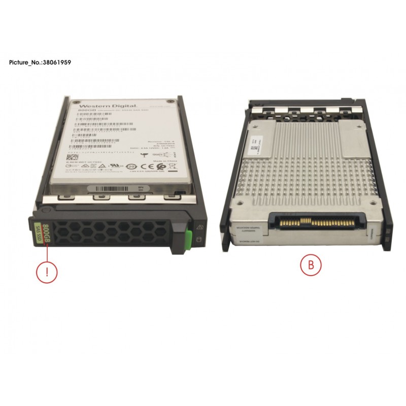 38061959 - SSD SAS 12G 800GB MIXED-USE 2.5" H-P EP