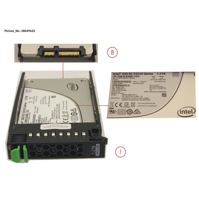 38049622 - SSD SATA 6G 1.2TB READ-INT. 2.5' H-P EP