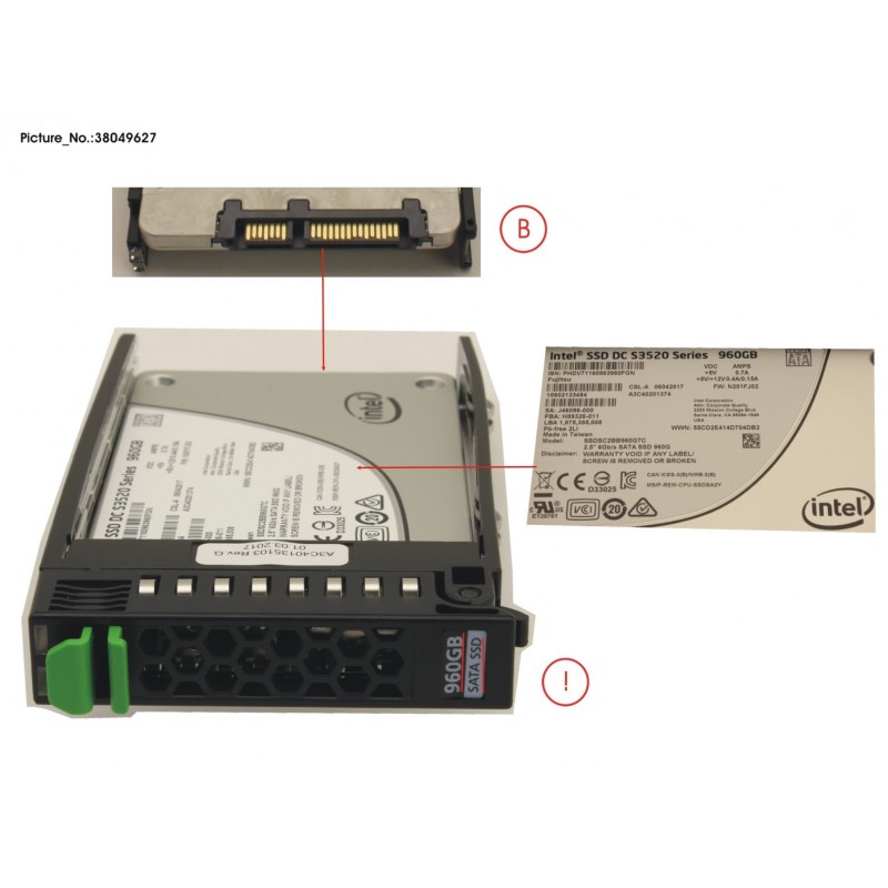 38049627 - SSD SATA 6G 960GB READ-INT. 2.5' H-P EP