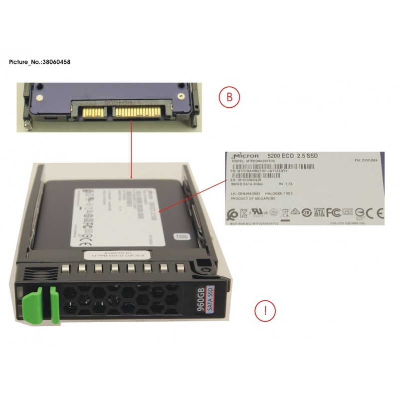 38060458 - SSD SATA 6G 960GB READ-INT. 2.5' H-P EP