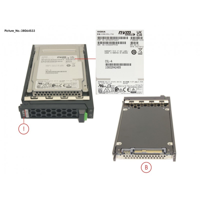38064533 - SSD PCIE4 SFF RI 1.92TB