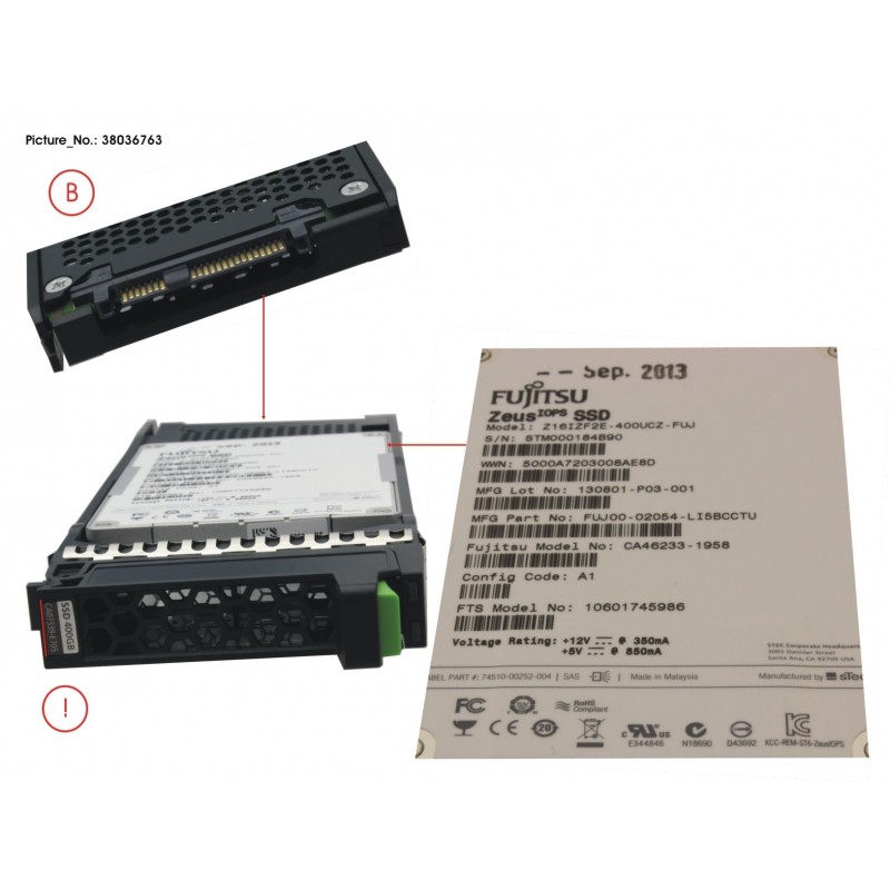 38036763 - DX S2 MLC SSD SAS 400GB  2.5