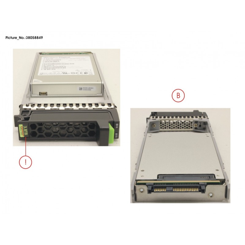 38058849 - JX40 S2 MLC SSD 3.84TB 1DWPD SPARE