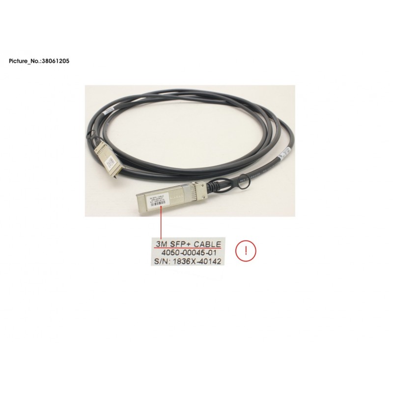 38061205 - 10G SFP+ DAC CABLE -  PASV COPPER -  3M