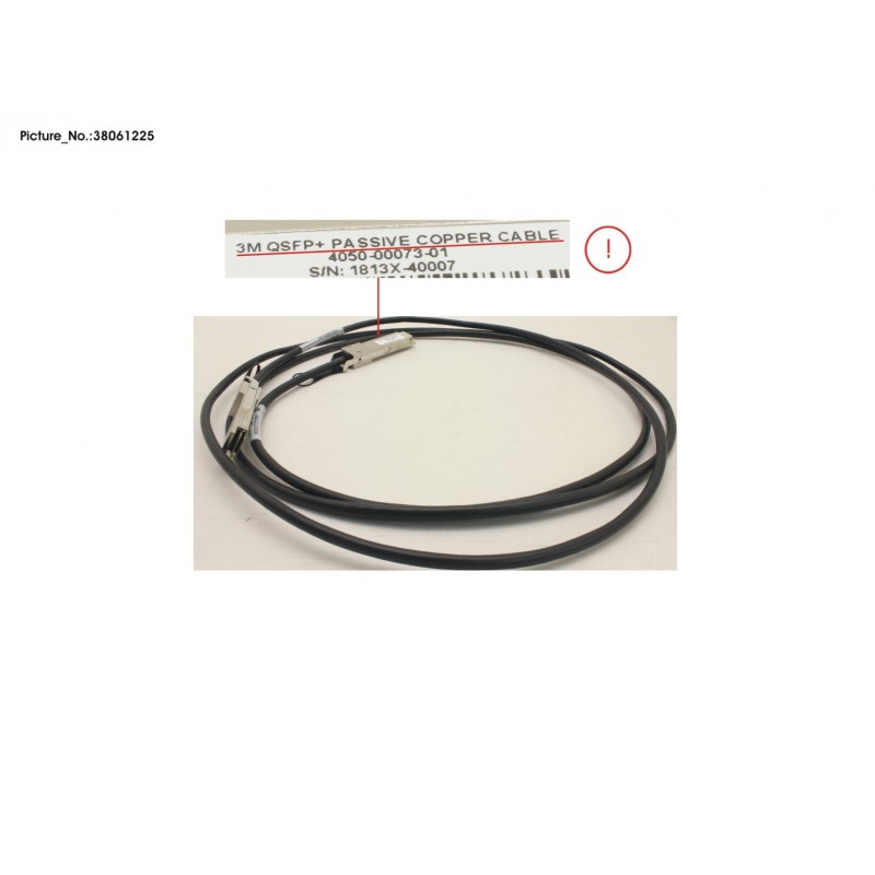 38061225 - 40G QSFP+ DAC CABLE -  PASV COPPER - 3M