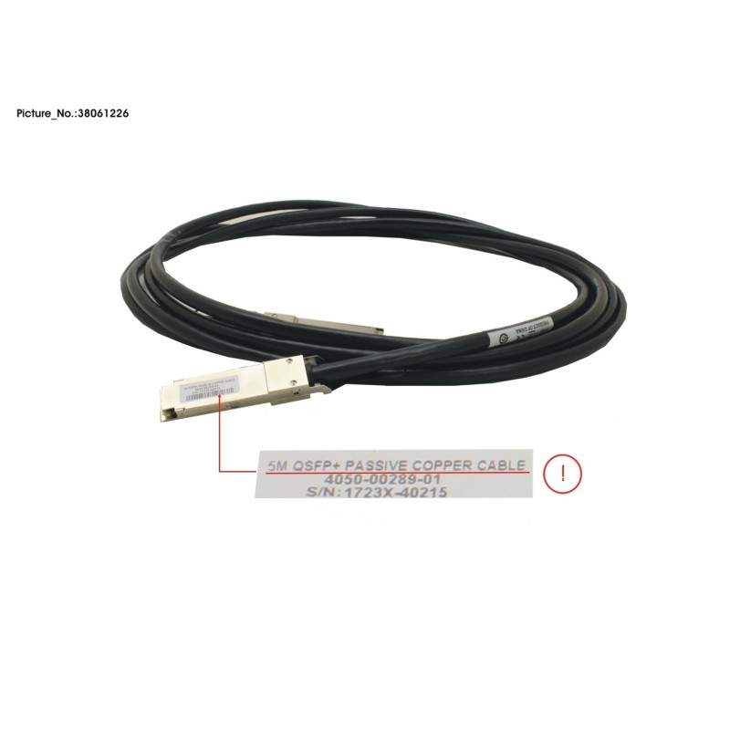 38061226 - 40G QSFP+ DAC CABLE -  PASV COPPER - 5M