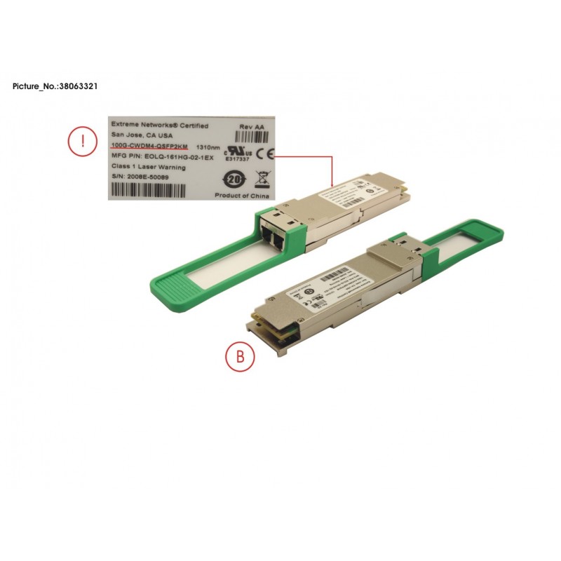 38063321 - 100G-CWDM4-QSFP2KM