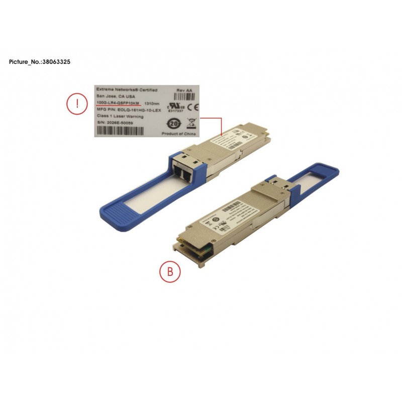 38063325 - 100G-LR4-QSFP10KM