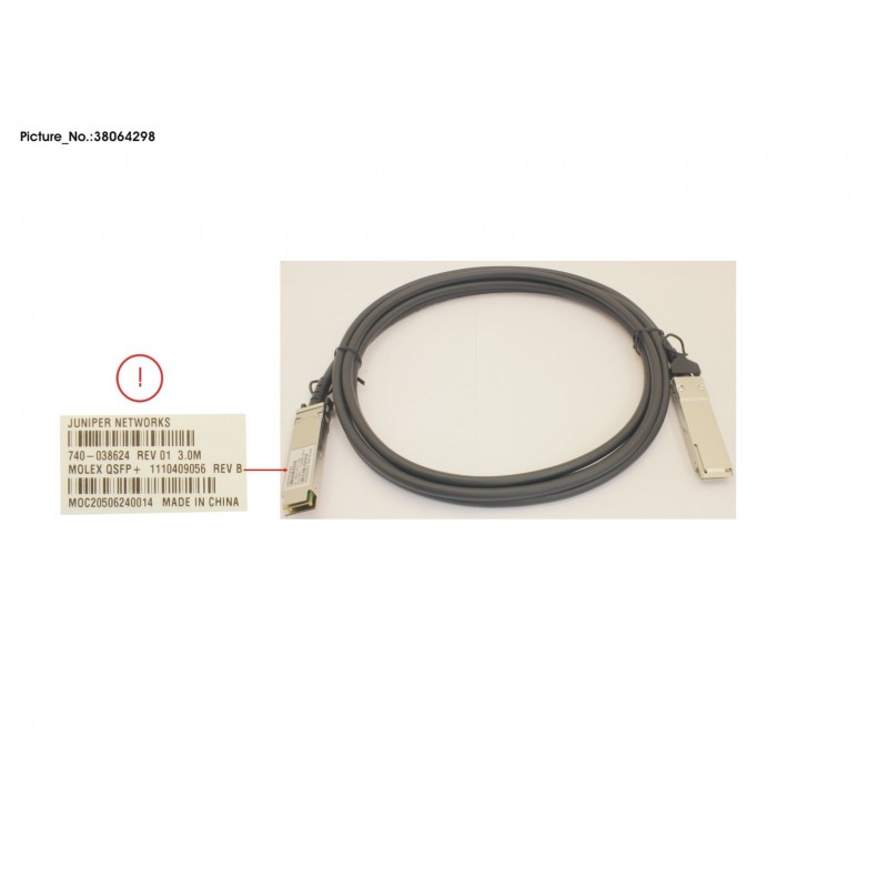 38064298 - 40G QSFP+ DIRECT ATTACHED CABLE 3M