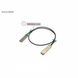 38064930 - DX HE QSFP+ CU CABLE 1,1M (FCI)