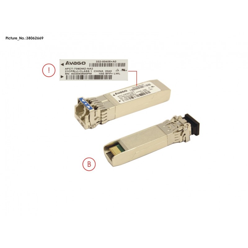 38062669 - SFP+ OPTICAL - UTA,10GBE LONGREACH