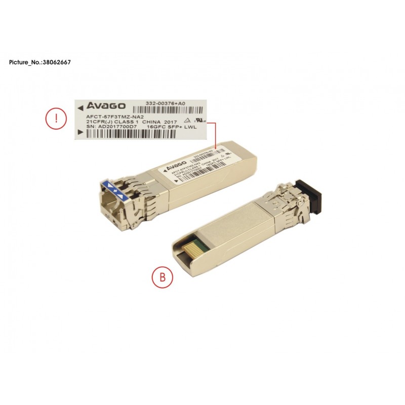 38062667 - SFP+ OPTICAL - FC,16GBE LONGREACH