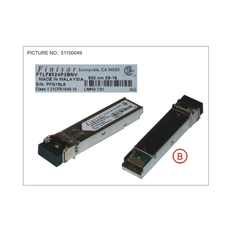 38010068 - SFP  MODULE  MULTI MODE FIBER GBE LC