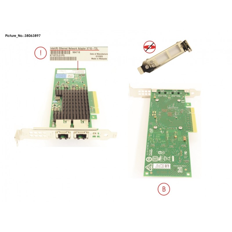 38063897 - PLAN EP X710-T2L 2X 10GBASE-T PCIE