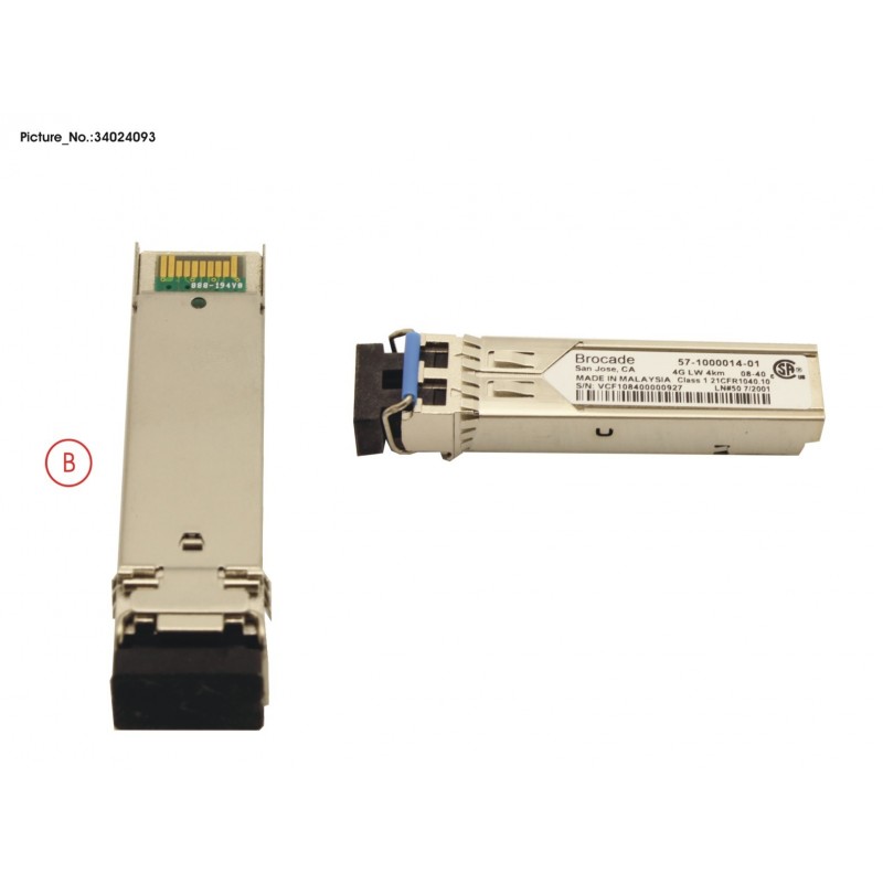 34024093 - FC SFP SMF 4GB LC 4KM (BROCADE)