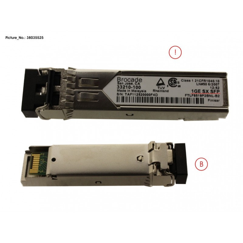 38035525 - SFP - 1GBE - 1000BASE-SX - LC CONNECTOR