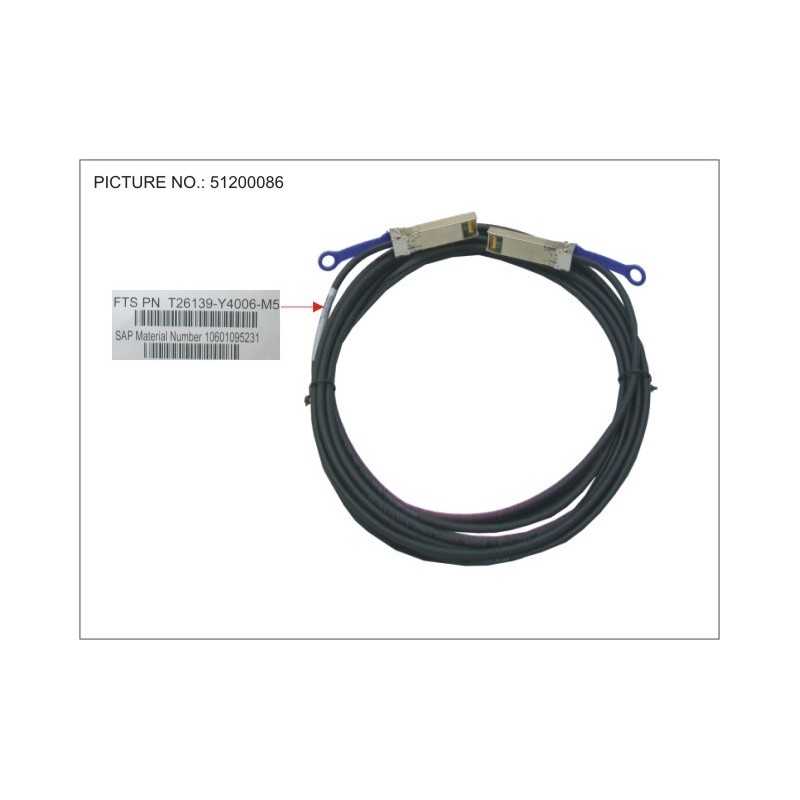 38019533 - SFP+ ACTIVE TWINAX CABLE 5M