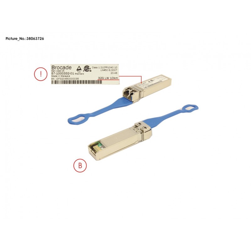 38063726 - SFP+ -  LWL(SMF) -  32GB/S -  10KM -  1-PACK