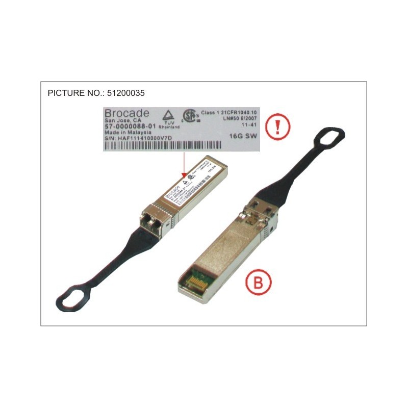 34034879 - 1*SFP+ MMF FIBRE, 16GB_S  50M/100M