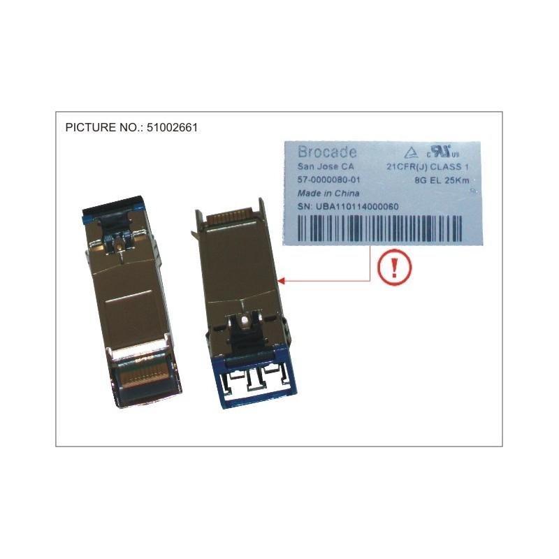 34024909 - SFP SINGLE MODE FIBRE, 8 GB/S 25 KM