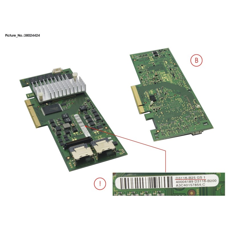 38024424 - MEGARAID 2208/1GB V2