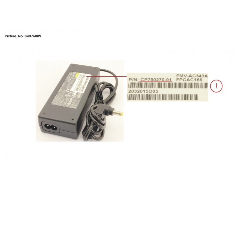 34076089 - AC-ADAPTER 19V 90W (2-PIN) ERP