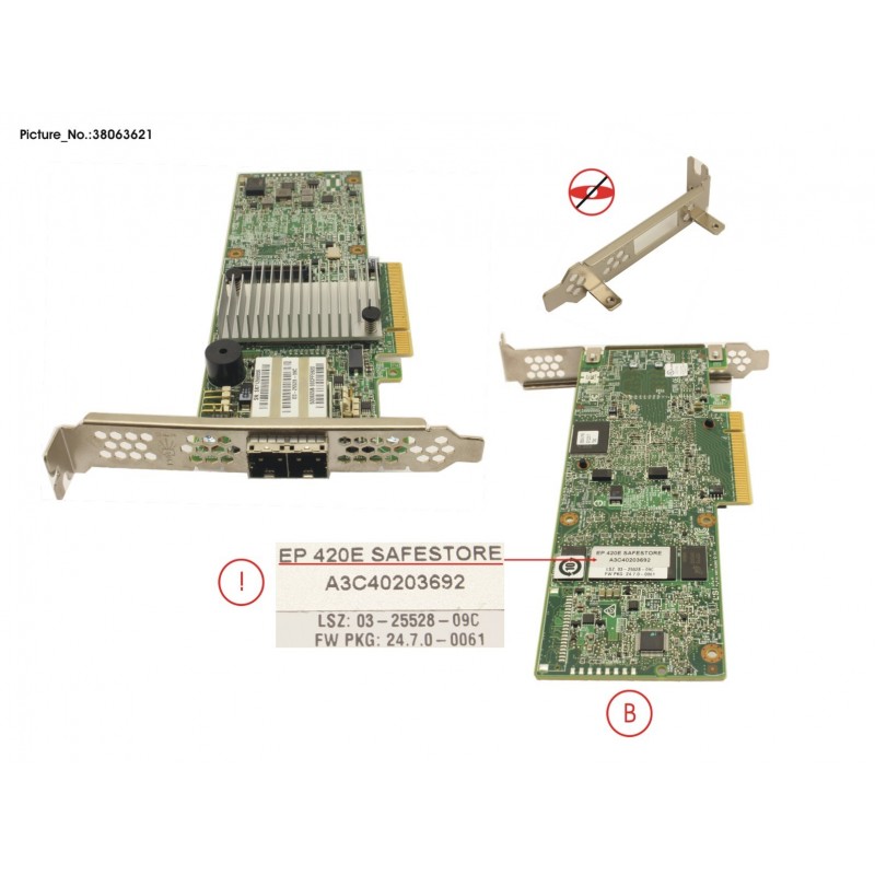 38063621 - PRAID EP420E FH/LP FOR SAFESTORE