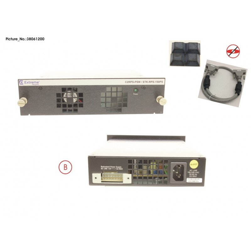 38061200 - 150W REDUNDANT POWER SUPPLY, NON-POE