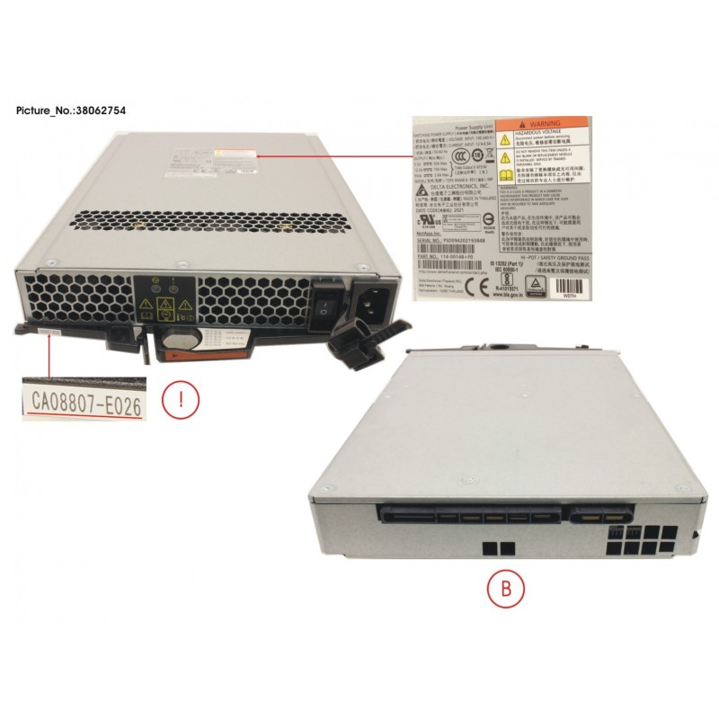 38062754 - PSU FOR 2U SHELF