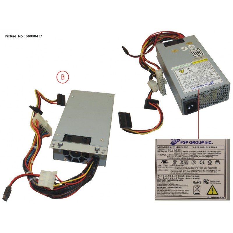 38038417 - TP-X II Coupe T3100 PSU FSP270-60LE