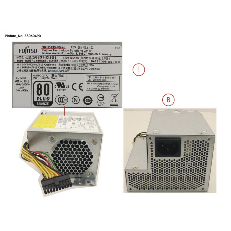 38060490 - PSU 180W