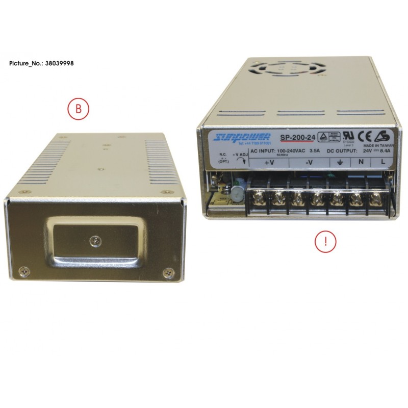 38039998 - PSU - 24VDC 8.4A 1PH 200W