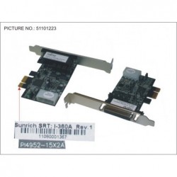 34032732 - DUAL SERIAL CARD PCIE X1, POWERED