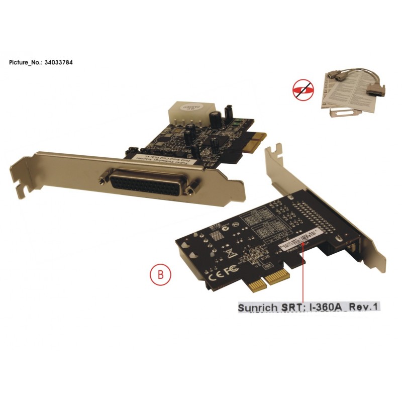 34033784 - DUAL SERIAL CARD PCIE X1