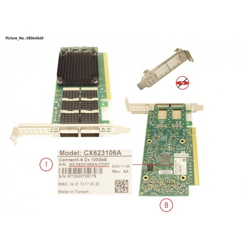 38064560 - PLAN EP MCX623106AN-CDAT 2X100GBE LP - FH