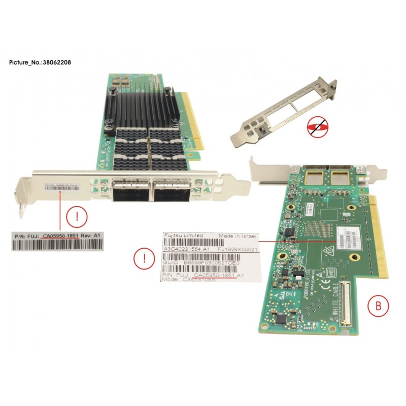 38062208 - PIB EP 100GB 2 PORT EDR CONNECTX-6