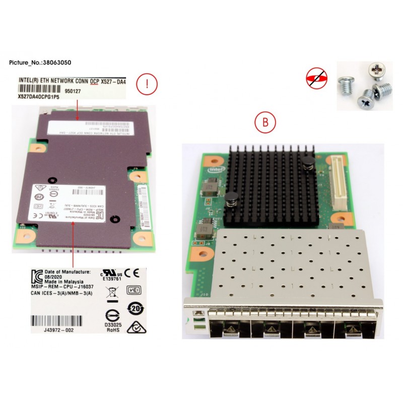 38063050 - PLAN EM 4X 10GB SFP+  OCP INTERFACE