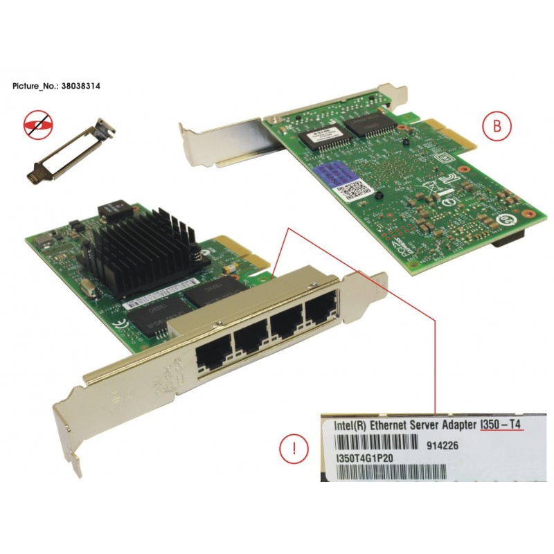 38038314 - PLAN CP 4X1GBIT CU INTEL I350-T4