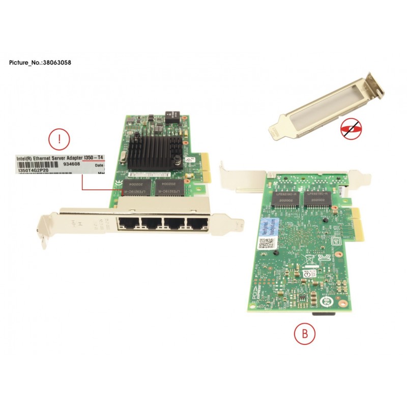38063058 - PLAN CP 4X1GBIT CU INTEL I350-T4