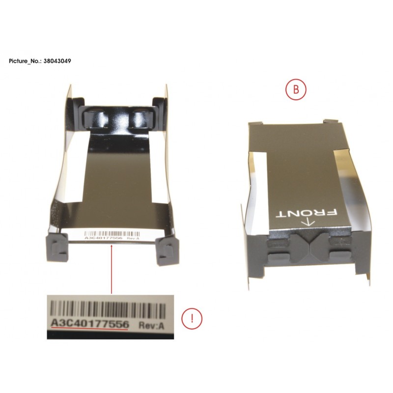 38043049 - 6-DIMM WIDE AIR DUCT LEFT&RIGHT