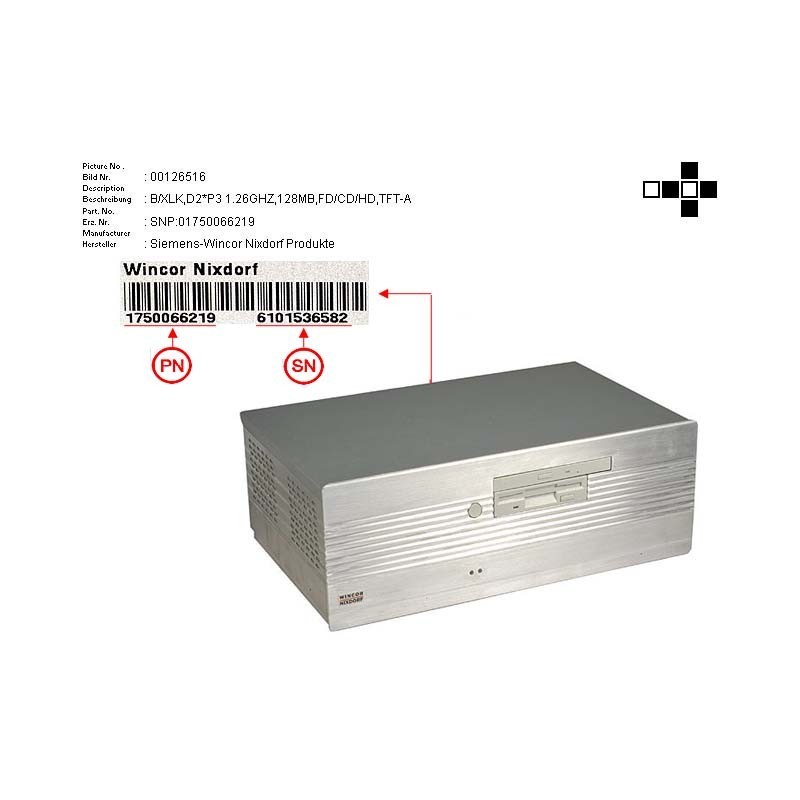 02103591 - B XLK D2*P3 1.26GHZ 128MB FD CD HD TFT-A
