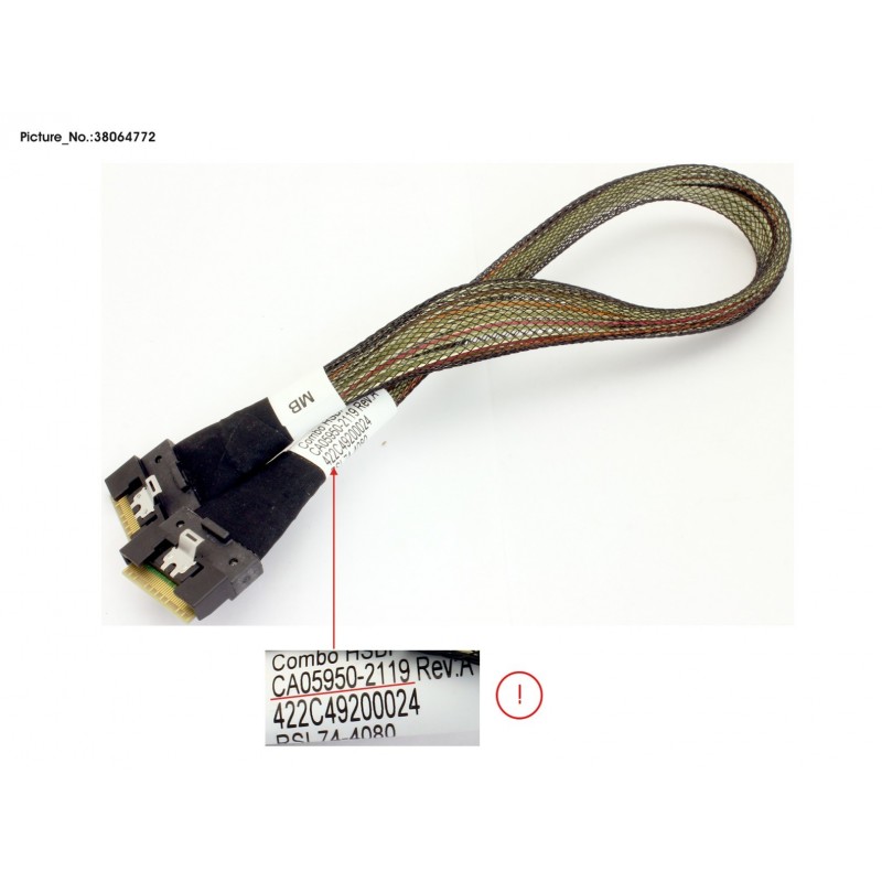 38064772 - DATA MB SLIMLINE TO 8X2.5 BP CABLE