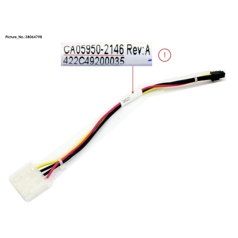 38064798 - POWER RDX CABLE (MB TO RDX)