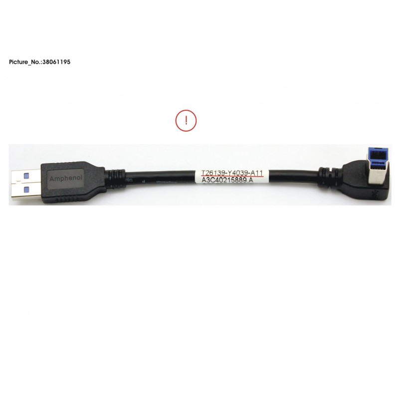 38061195 - CBL USB3.0 TYPE A TO TYPE B 150MM