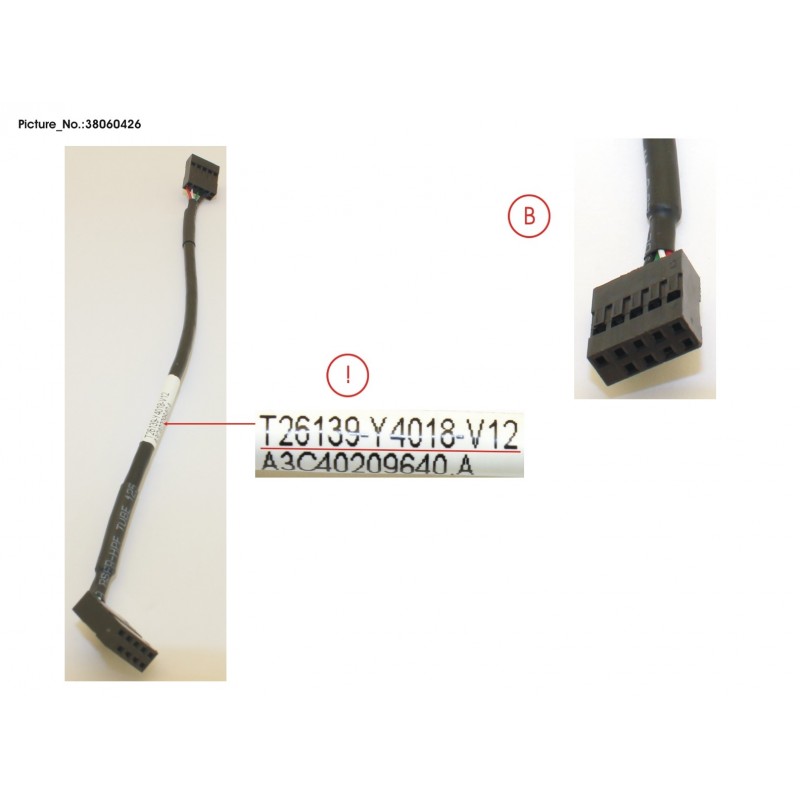 38060426 - CABLE INTERNAL USB (220MM)