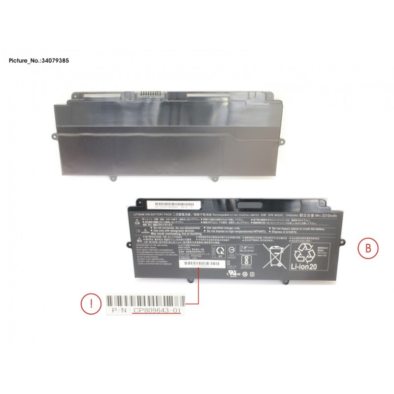 34079385 - -BT-MAIN BATTERY (4 CELLS) 50WH