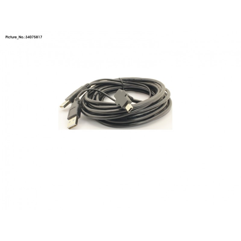 34075817 - TP8 D10 5V POWERED USB CABLE 5.0M BLACK