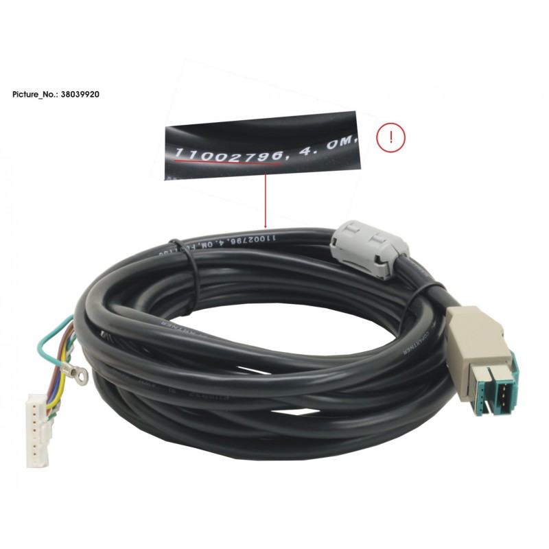 38039920 - VF60/70 POWERED USB CABLE 3.8M BLACK