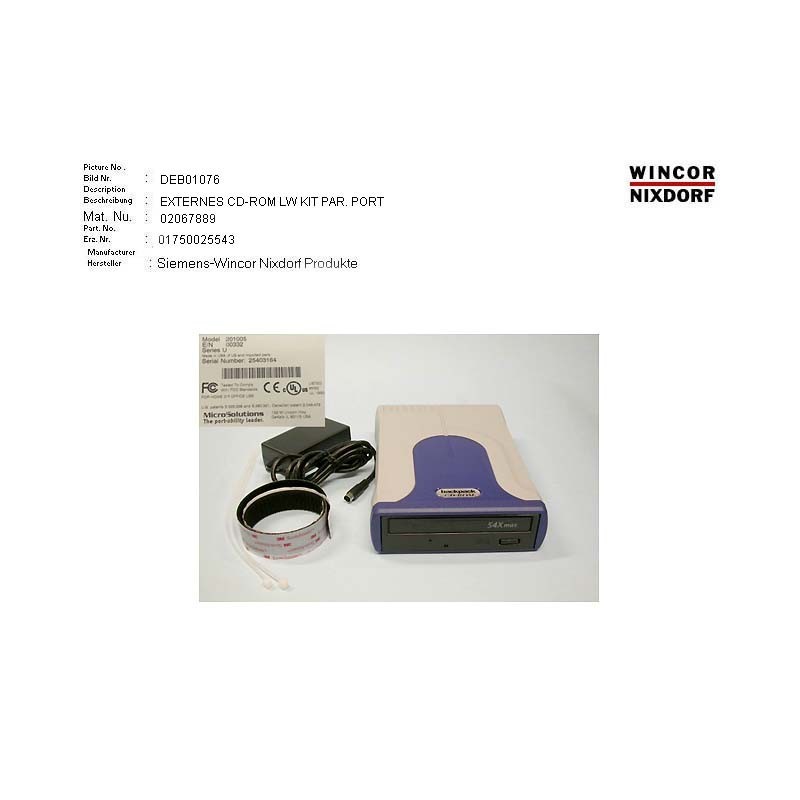 02067889 - EXTERNAL CD-ROM-KIT PARALLEL PORT