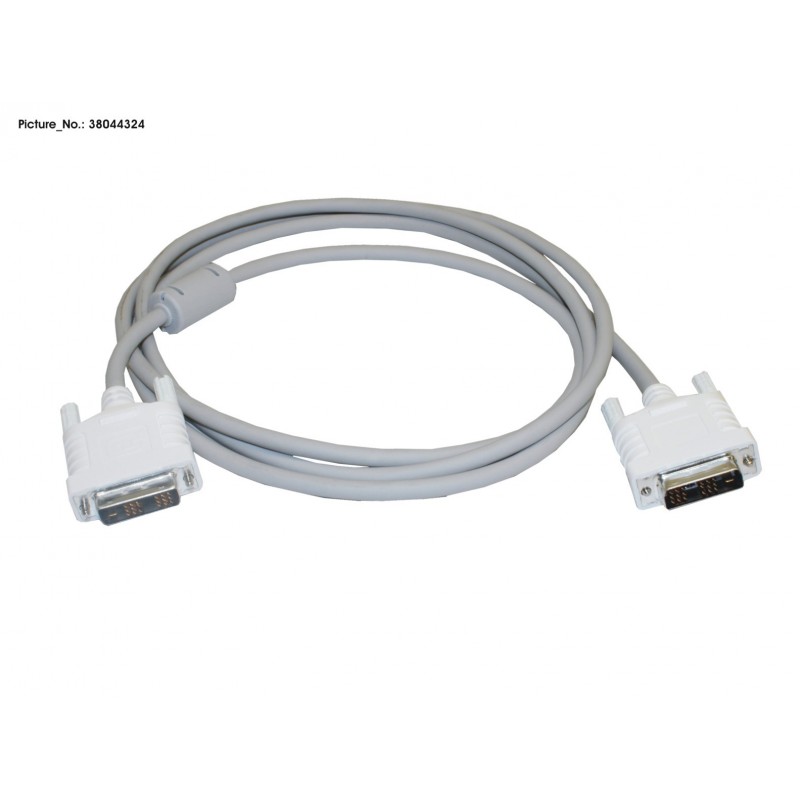 38044324 - D22/25 DVI CABLE 2M WHITE